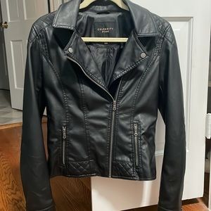 Medium black leather Jacket